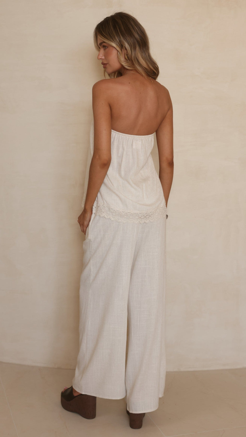 Luna Top and Pants Set - Oat