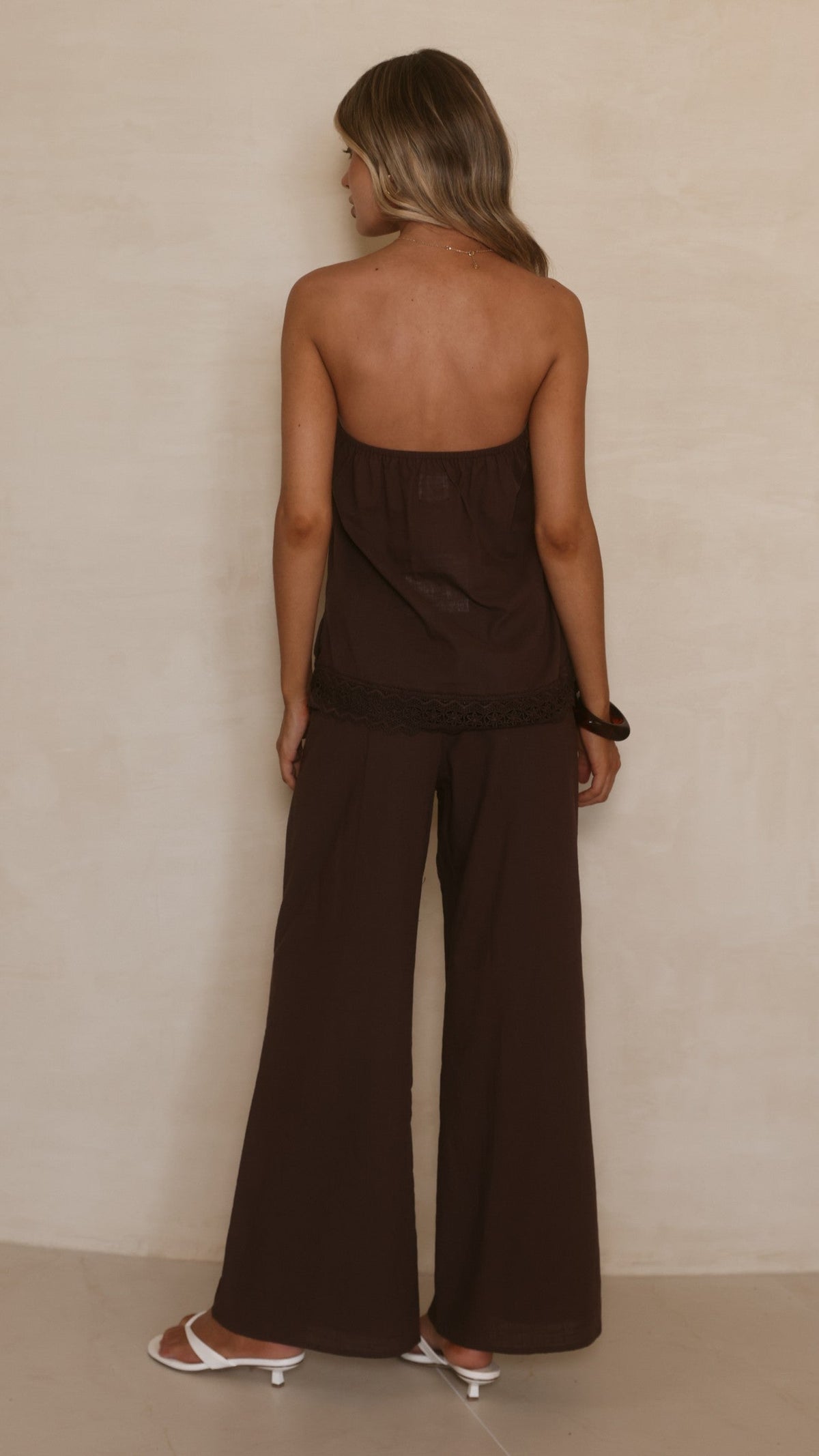 Luna Top and Pants Set - Chocolate
