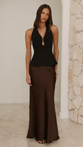 Jayliah Maxi Skirt - Chocolate