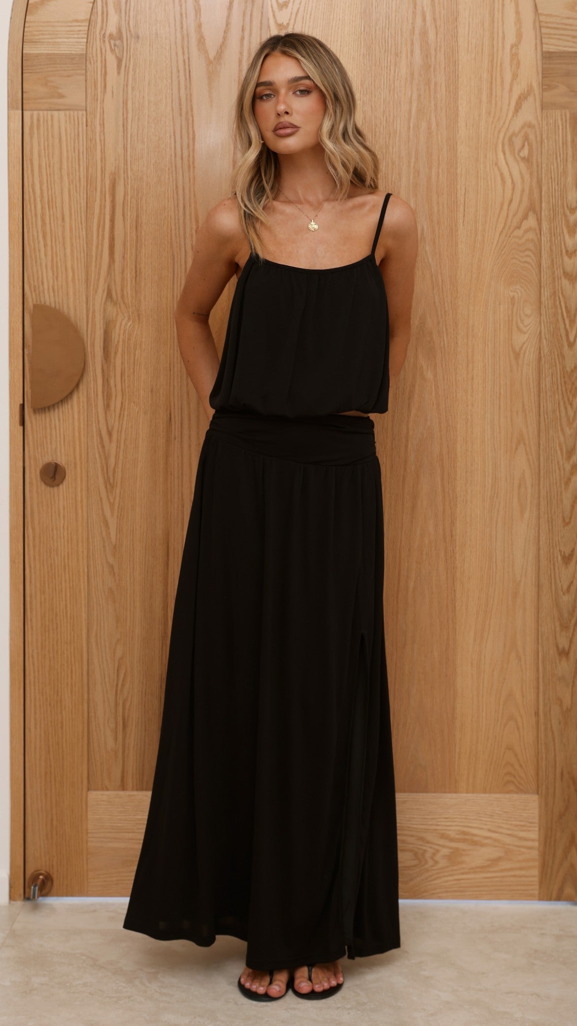 Stacie Maxi Skirt - Black