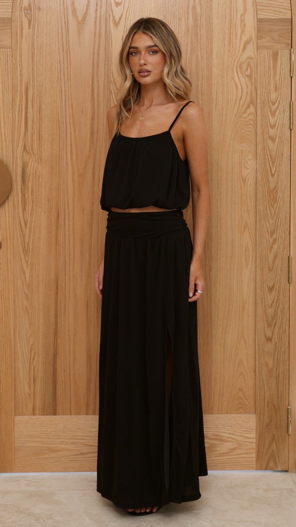 Stacie Maxi Skirt - Black