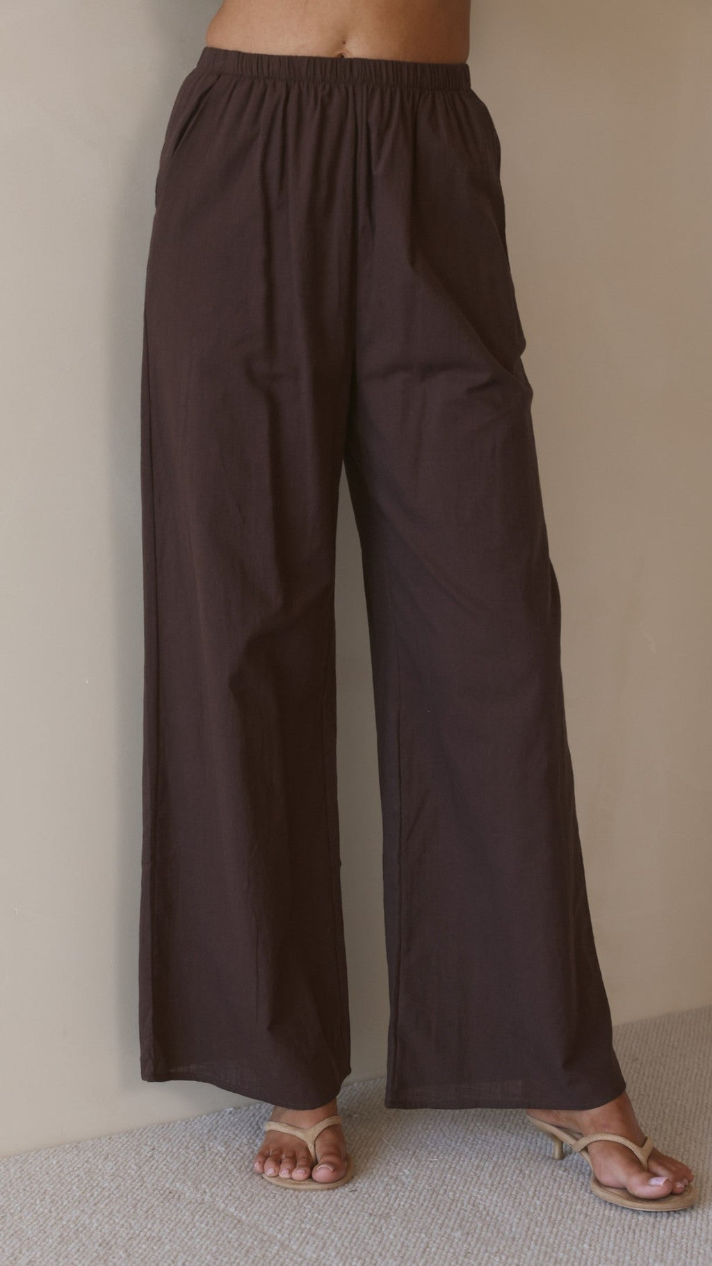Rubi Top and Pants Set - Chocolate