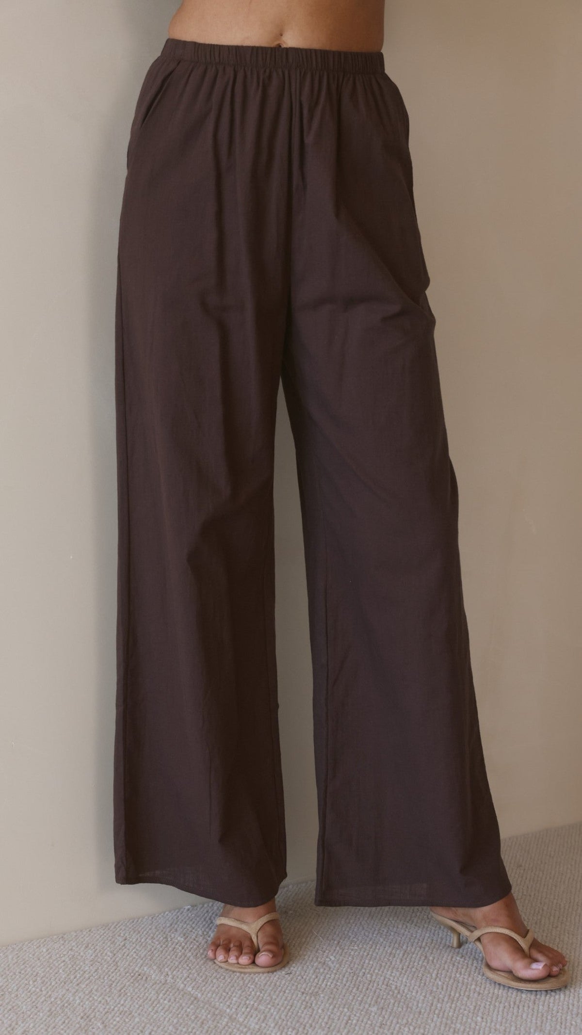 Rubi Top and Pants Set - Chocolate