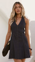 Alliana Mini Dress - Dark Denim