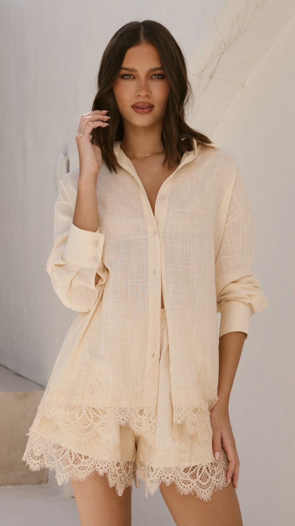 Aria Top and Shorts Set - Butter
