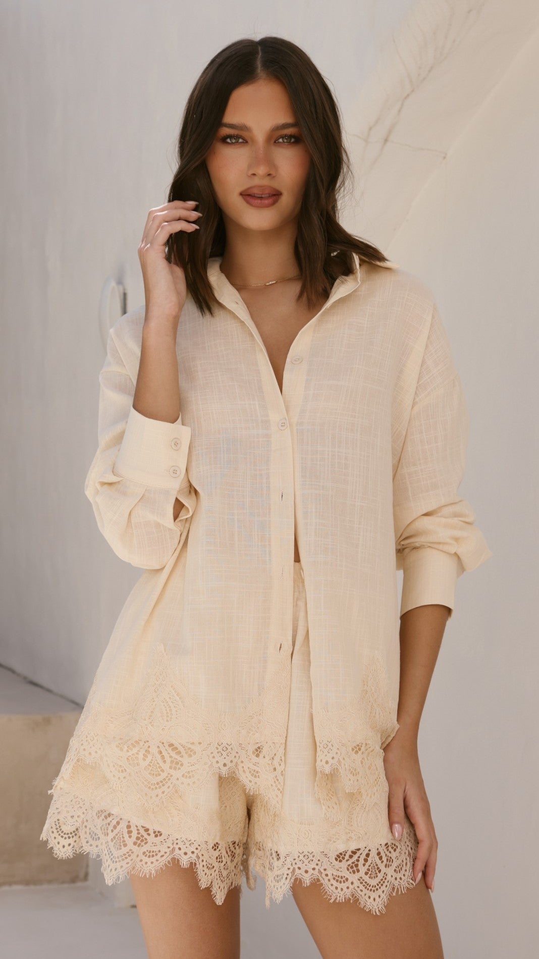 Aria Top and Shorts Set - Butter