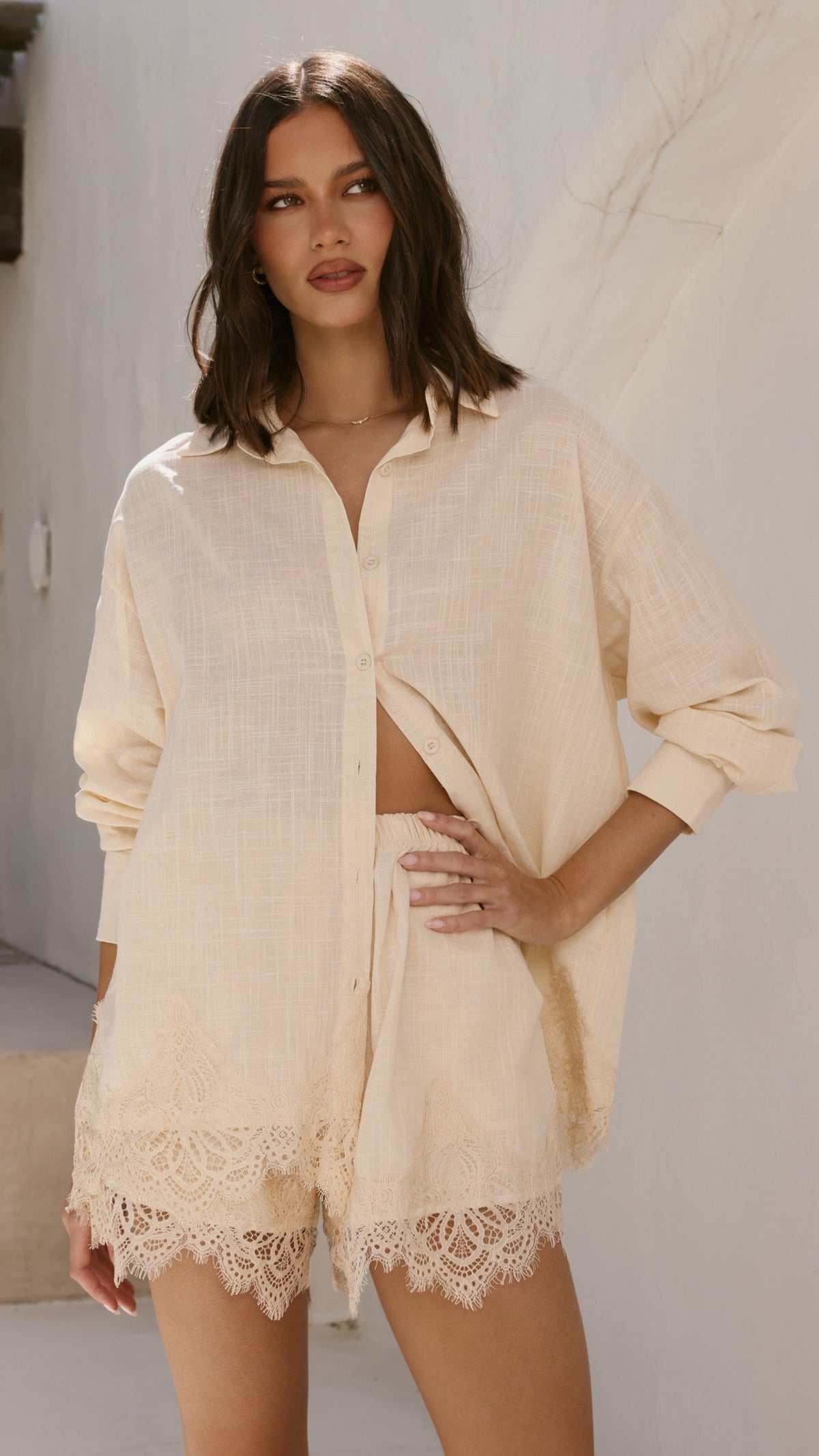 Aria Top and Shorts Set - Butter