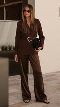 Valissa Blazer - Chocolate