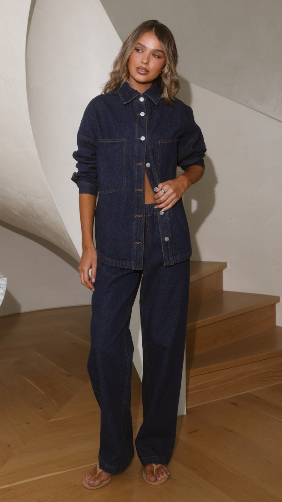 Zina Denim Jacket - Dark Blue