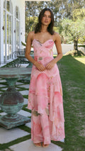 Avi Maxi Dress - Pink Floral