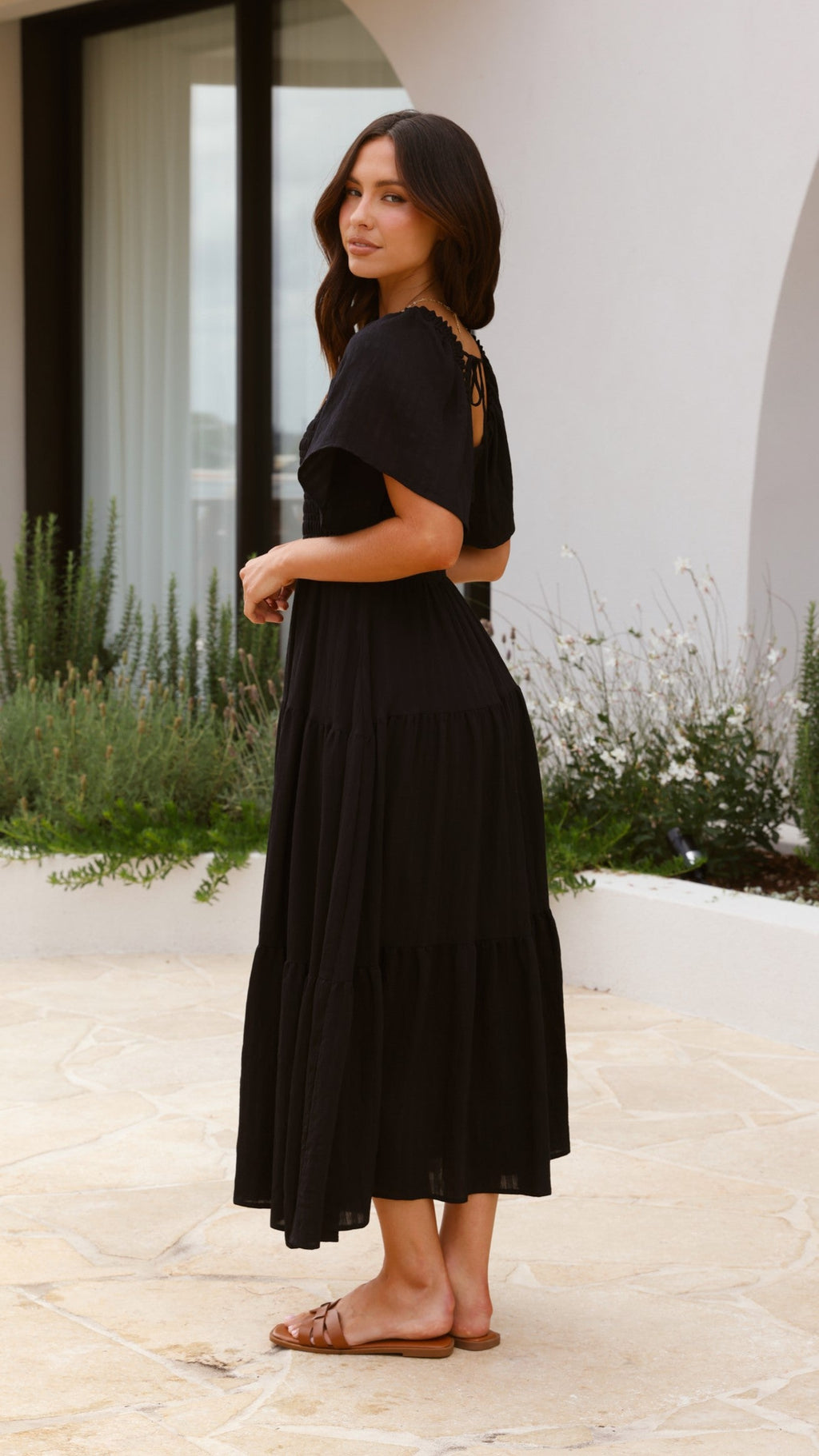 Lainey Midi Dress - Black