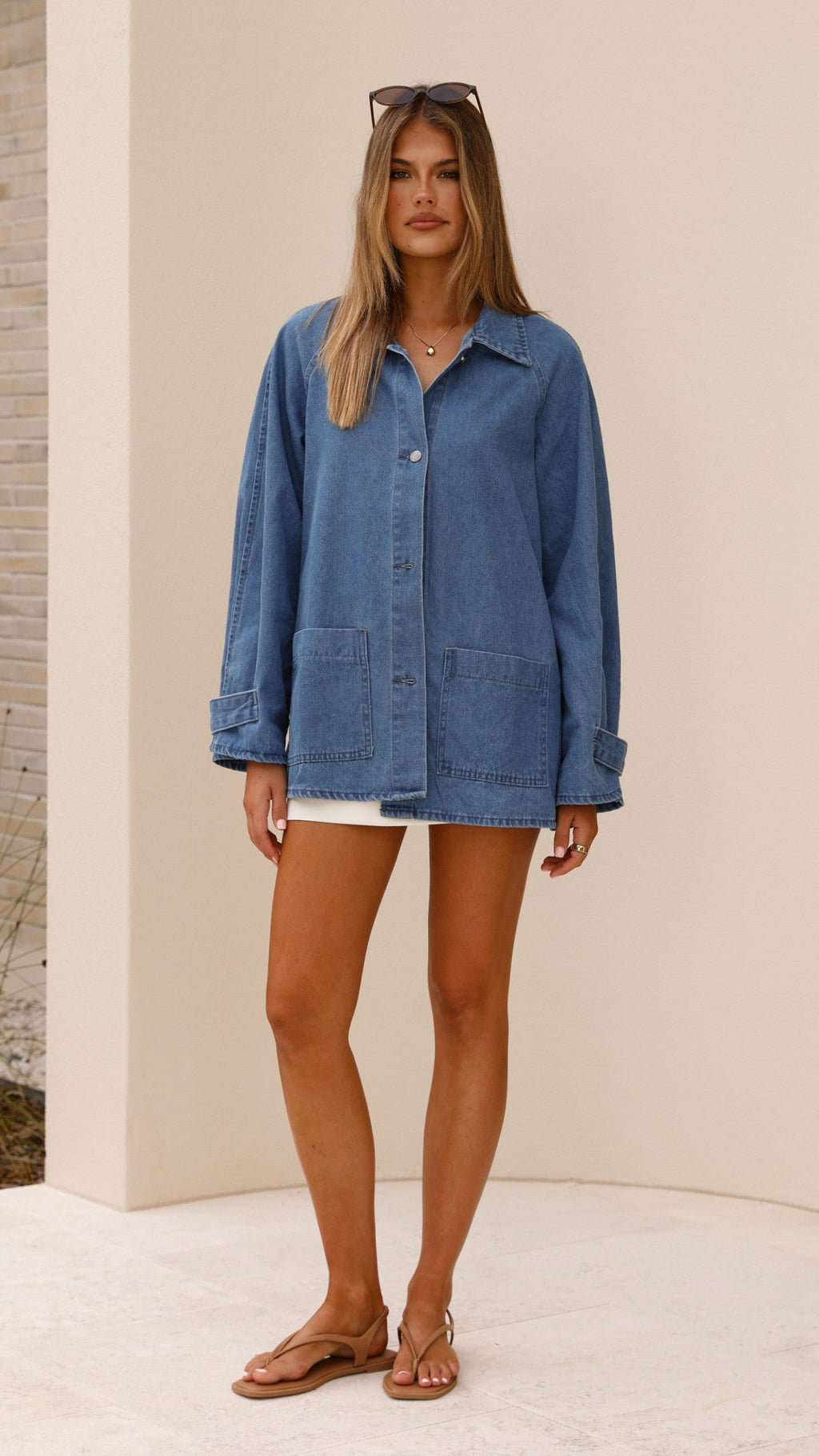 Laura Denim Jacket - Mid Wash