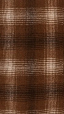 Haruna Coat - Brown / Beige Plaid Print