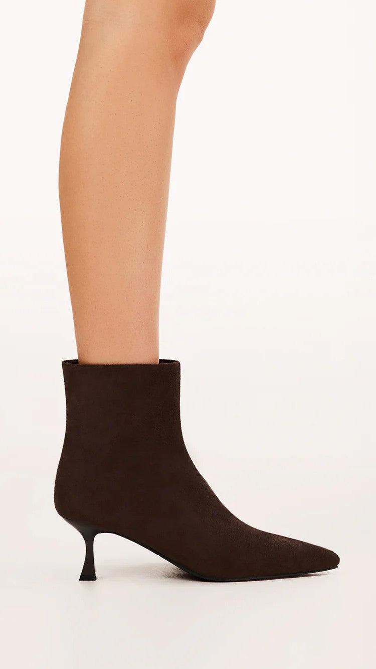 Carmella Boots - Dark Cacao Faux Suede