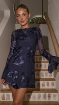 Lanesia Mini Dress - Navy