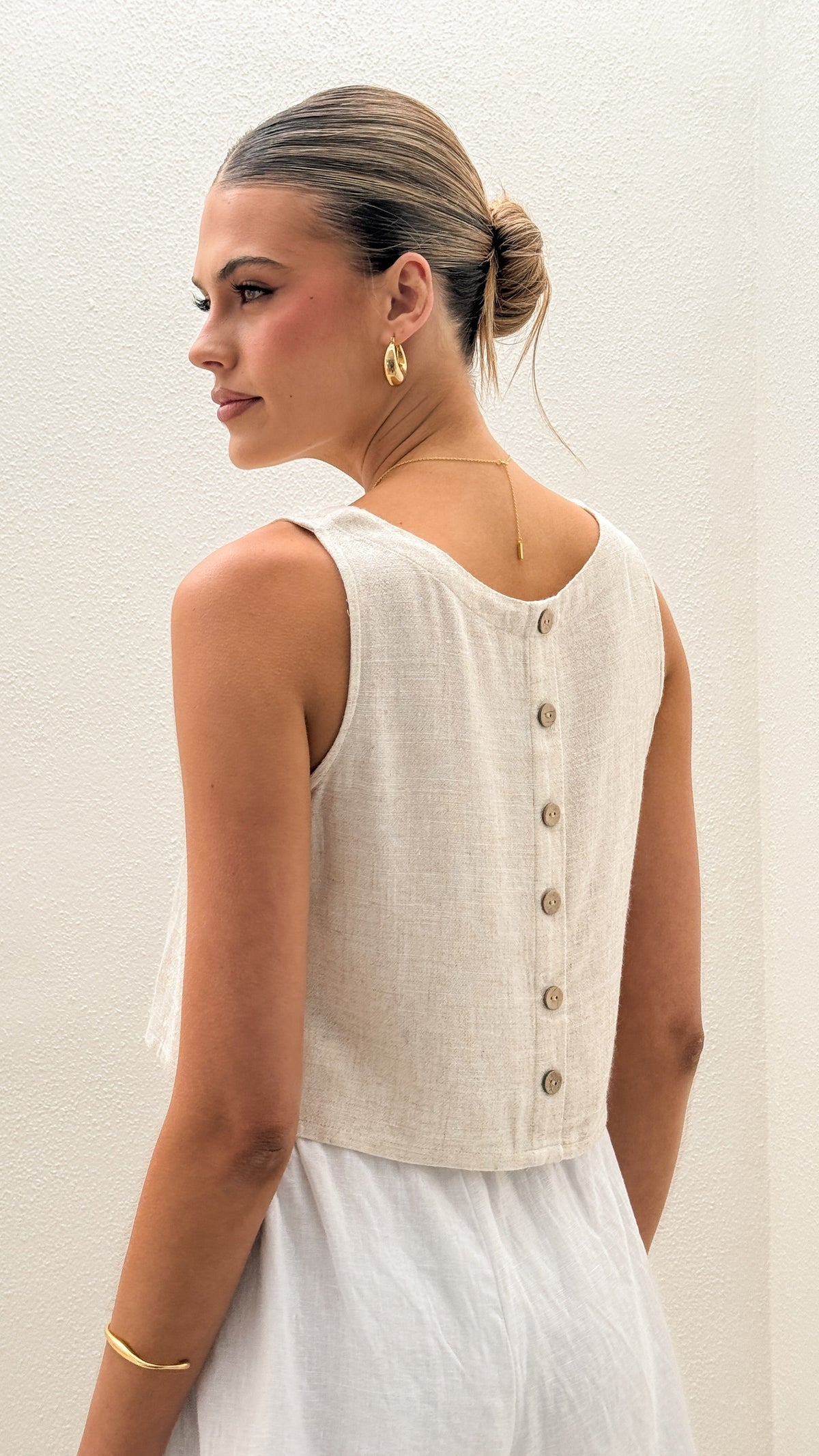 Persephone Crop Top - Natural