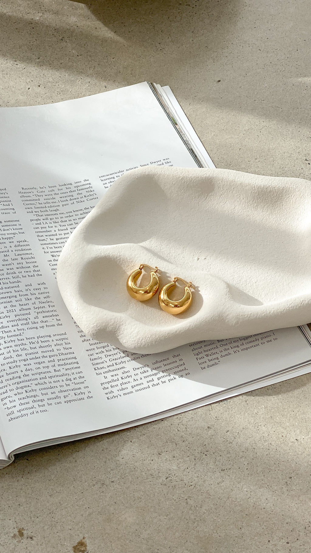 Forte Hoop Earrings - Gold