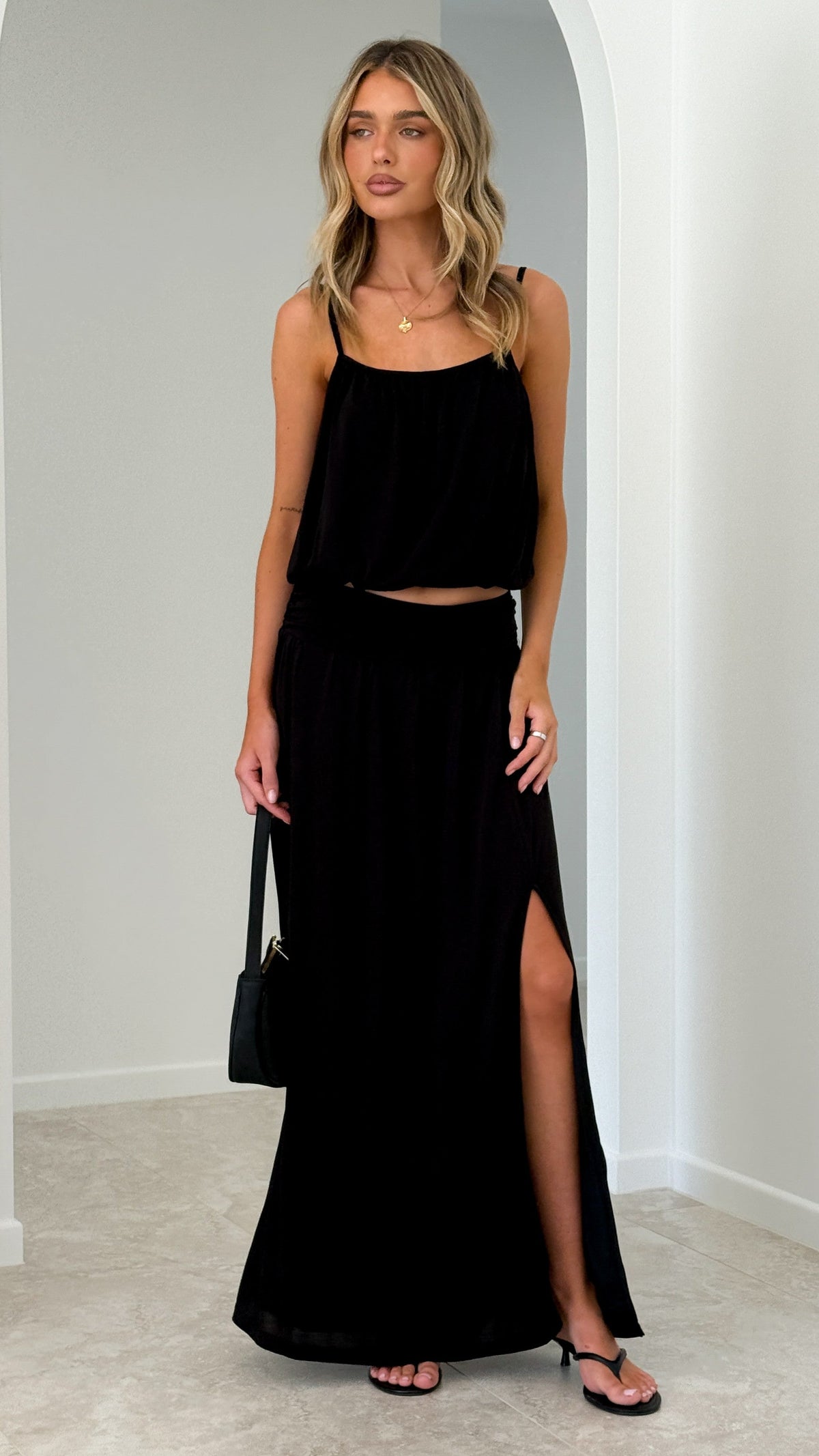 Stacie Maxi Skirt - Black