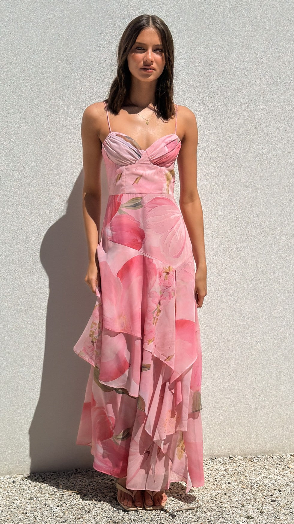 Avi Maxi Dress - Pink Floral