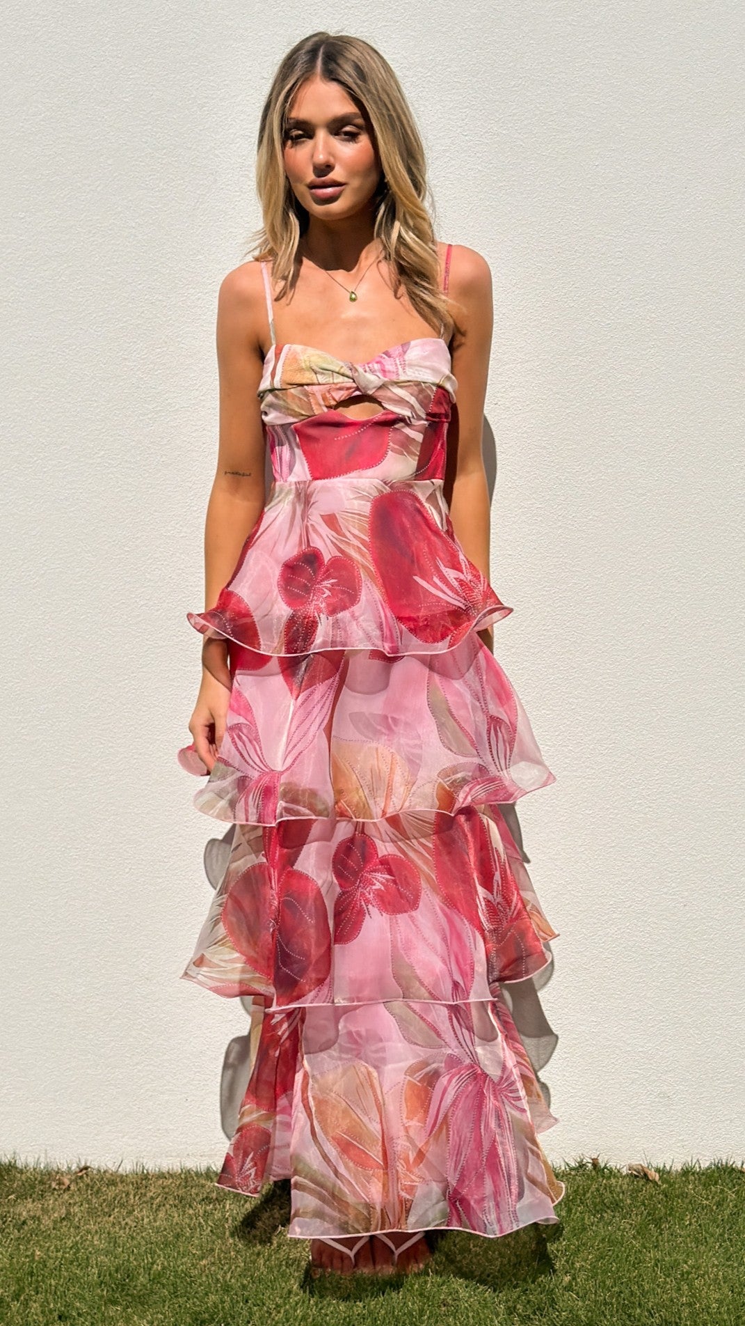 Kelise Maxi Dress - Pink Floral