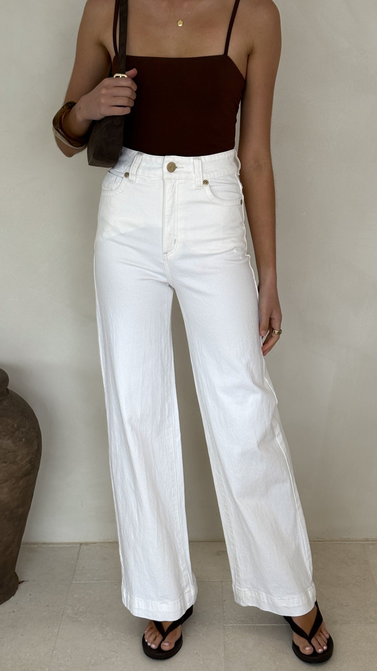 94 Wide Jean - White Gold