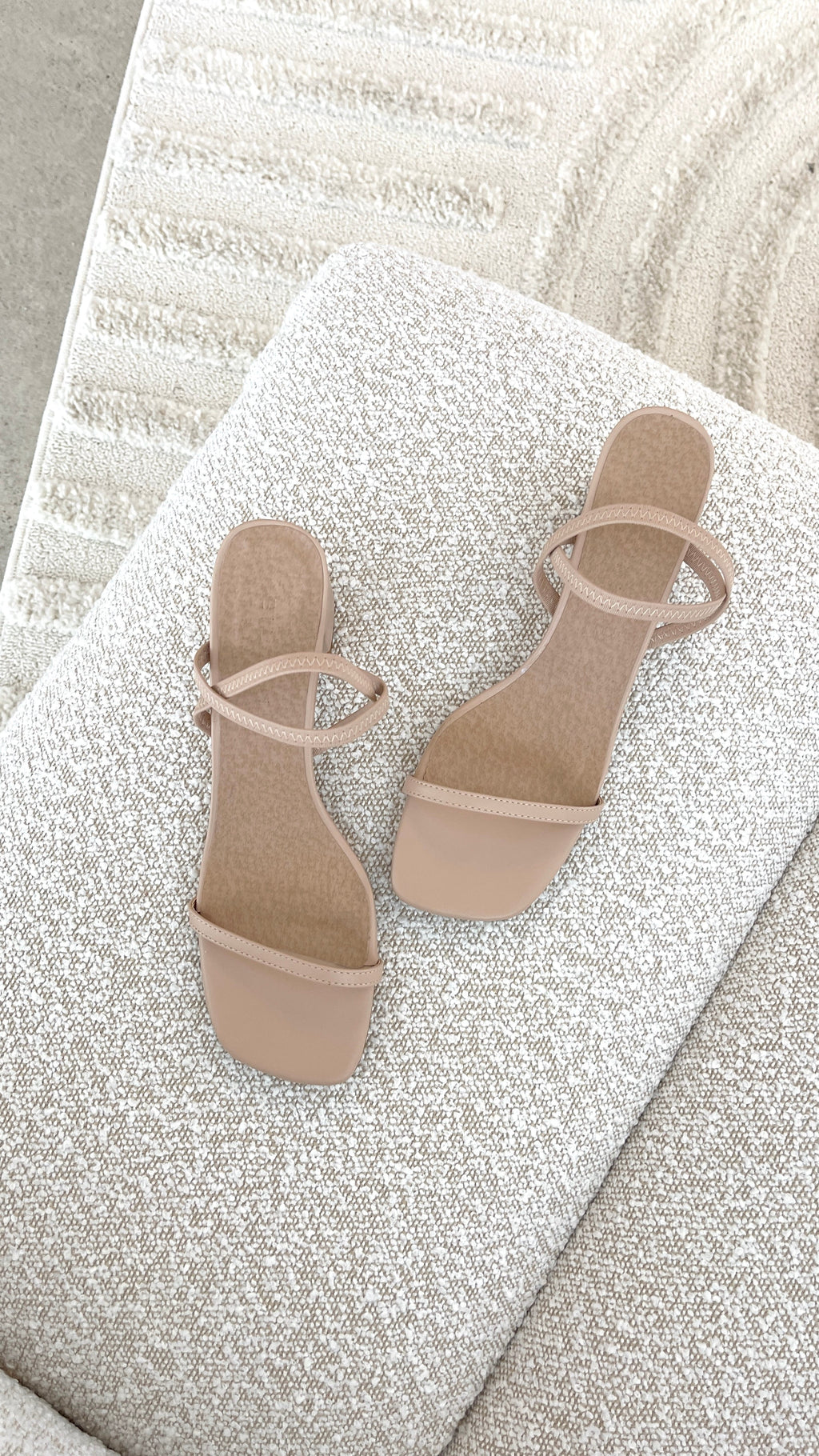 Balton Mule Heels - Nude