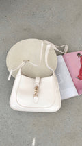Alix Shoulder Bag - Chalk Crinkle Patent