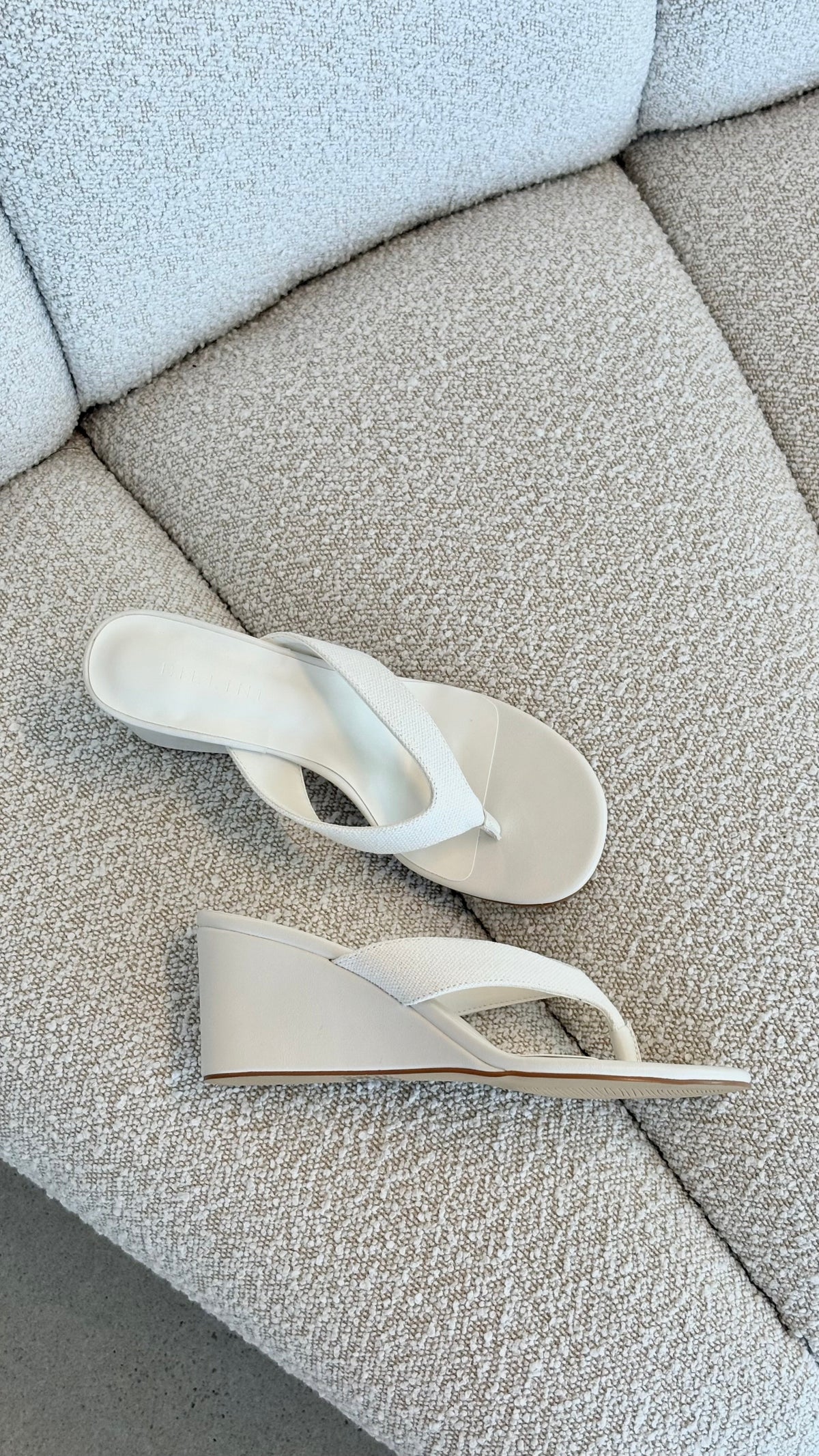 Tiggy Wedge - Cream Linen