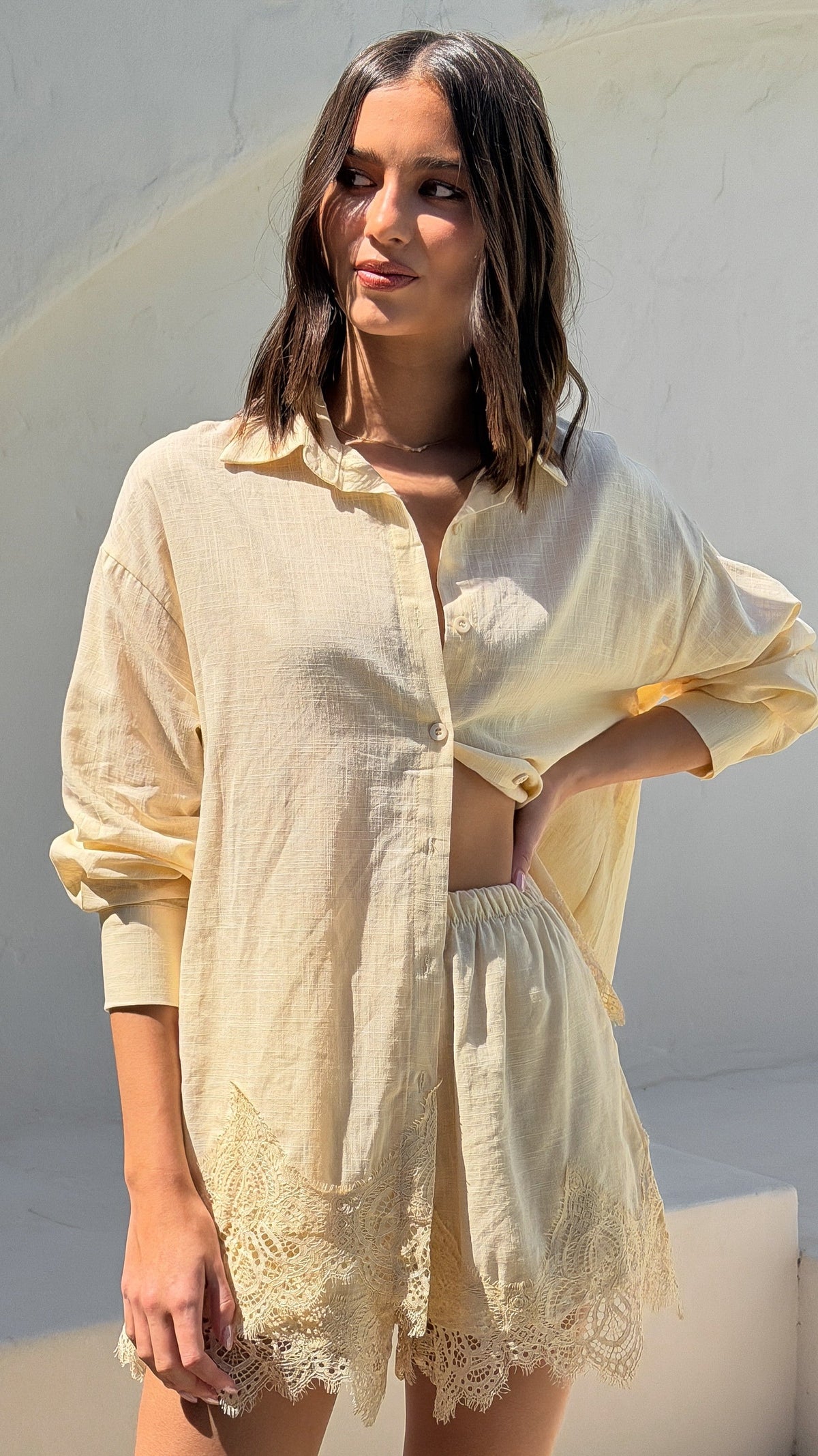 Aria Top and Shorts Set - Butter