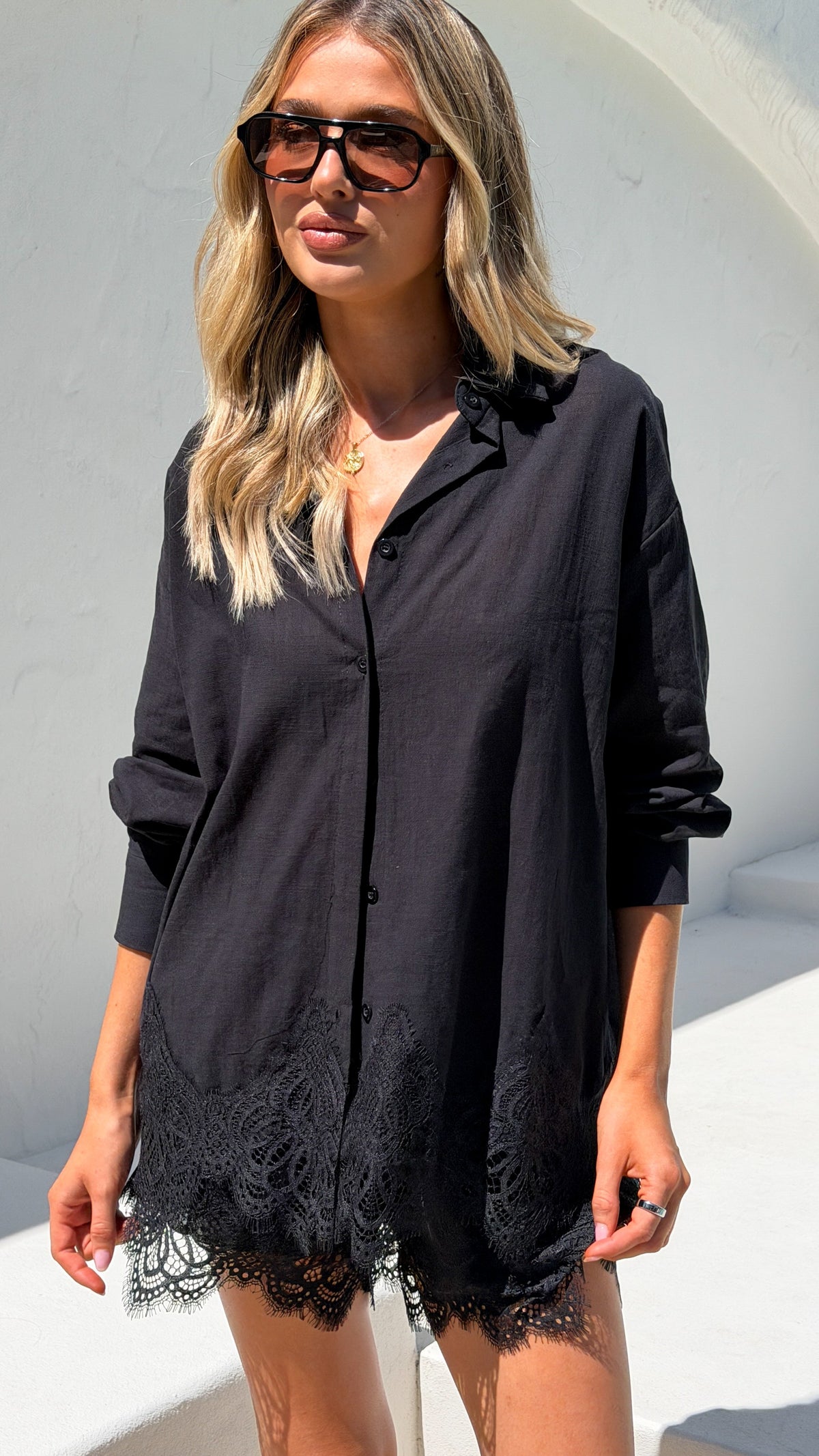 Aria Top and Shorts Set - Black