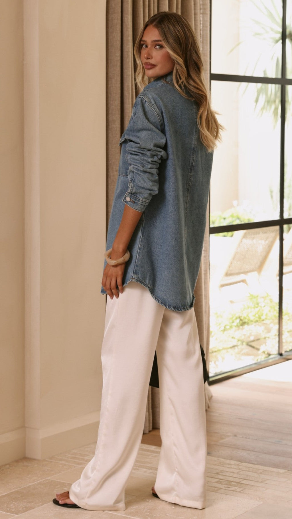 Yvella Denim Jacket - Mid Blue